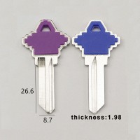 50 шт./лот, сферический цвет SC1, универсальный ключ от двери отеля, заготовка для ключей