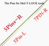 LOCKSMITHOBD HAOSHI pin original (agujas) 10PCS / LOT para Haoshi MUL-T herramienta de selección de bloqueo herramienta de cerrajería 5pin (R) 5pin (L) 7PIN Envío gratis por correo de China
