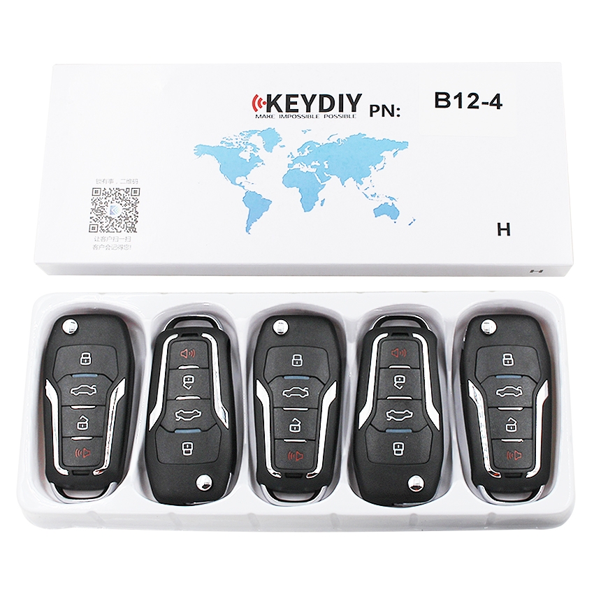 KEYDIY B series B12-3+1 button universal remote control 5pcs/lot  for KD-X2 mini KD for Ford style
