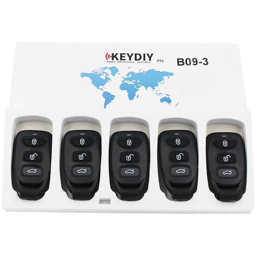 KEYDIY B series B09  3 button universal remote control 5pcs/lot  for KD-X2 mini KD
