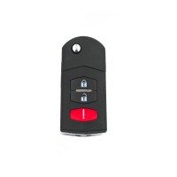 LOCKSMITHOBD 10PCS/LOT Mazda 3/2+1 Button Replacement Folding Key Case Remote Key  OEM