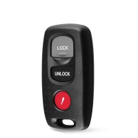 LOCKSMITHOBD 20 шт./лот 2/3 кнопки дистанционного ключа оболочки брелок чехол без ключа для Mazda OEM