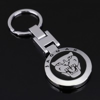 Car logo metal keychain is suitable for Jaguar key decoration