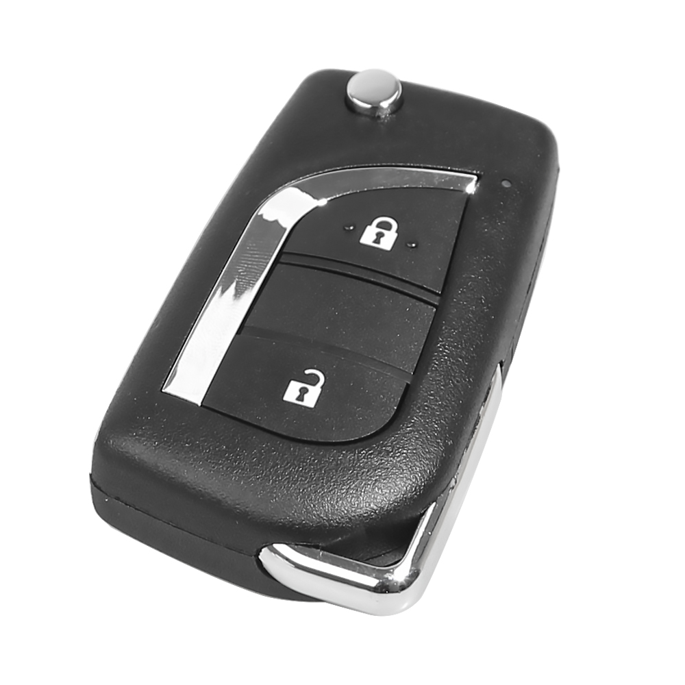 LOCKSMITHOBD 10PCS/LOT XHORSE Wired Universal Remote Key for Toyota 2 Button XKTO01EN for VVDI Key Tool