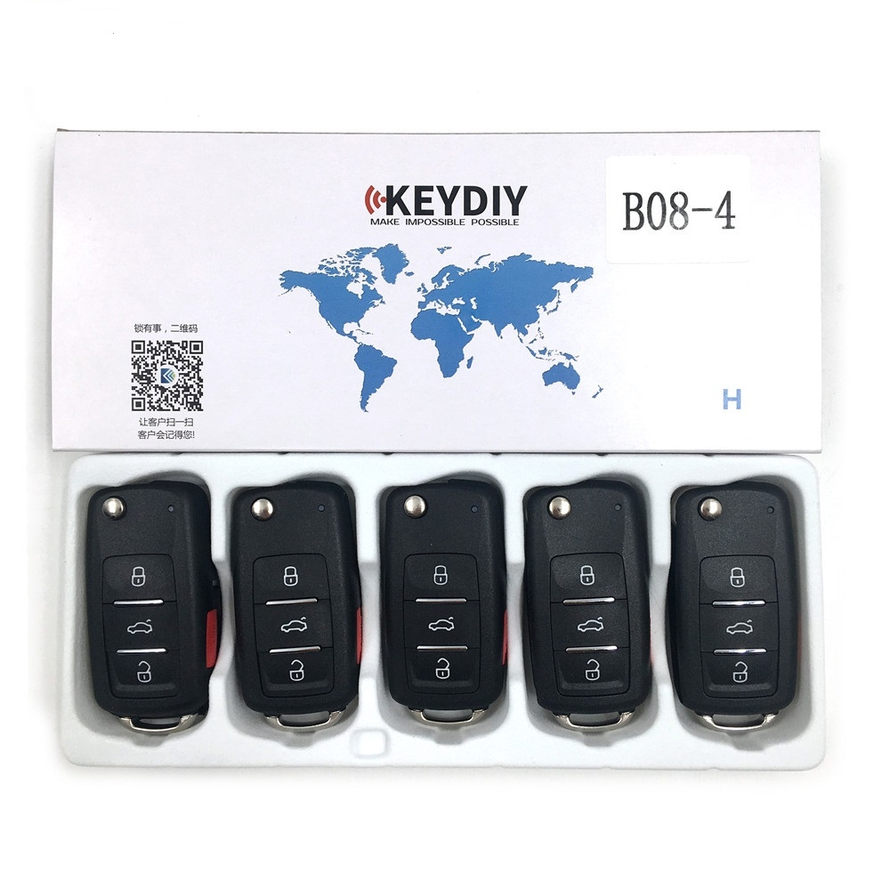 KEYDIY B series B08-3+1 button universal remote control 5pcs/lot  for KD-X2 mini KD