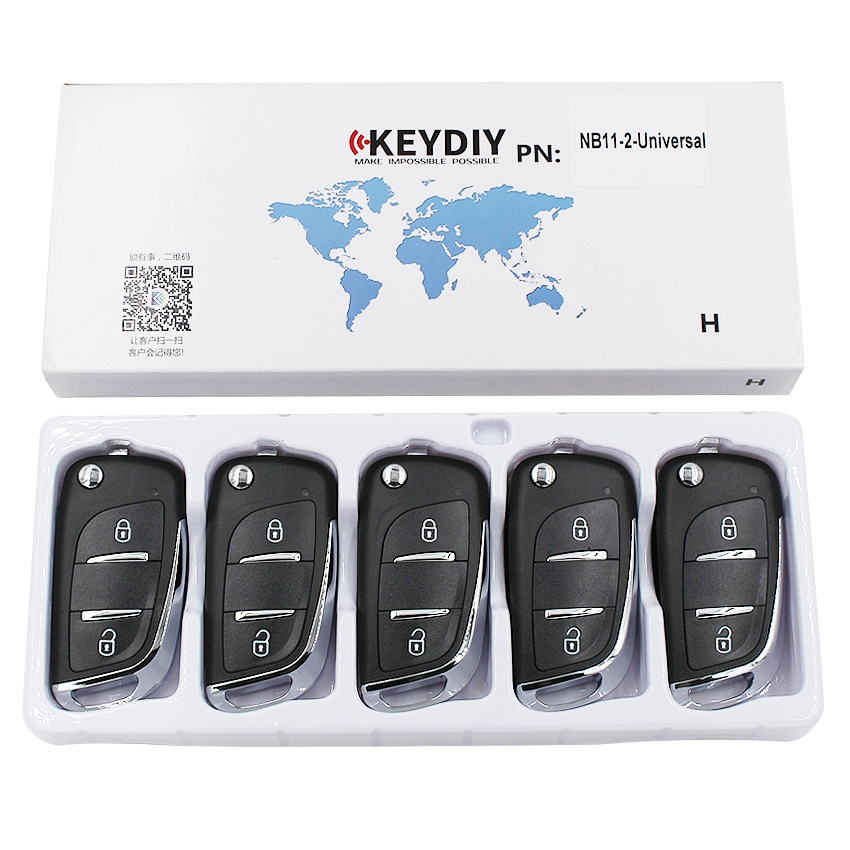 KEYDIY NB series NB11  2 button universal remote control 5pcs/lot  for KD-X2 mini KD