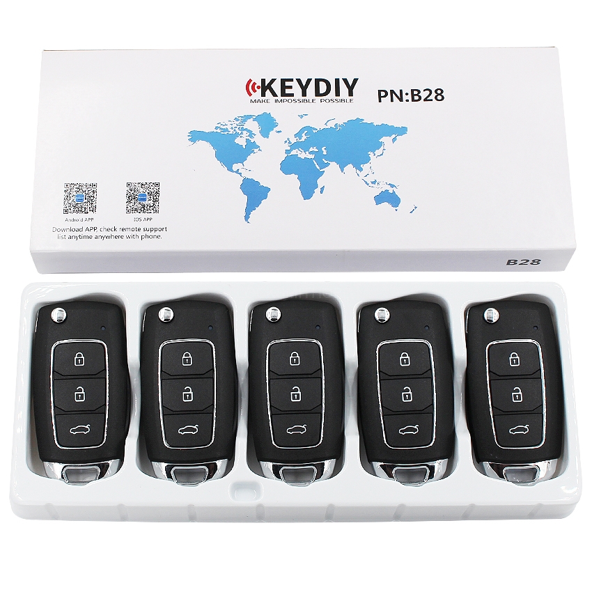 KEYDIY B series B28  3 button universal remote control 5pcs/lot  for KD-X2 mini KD