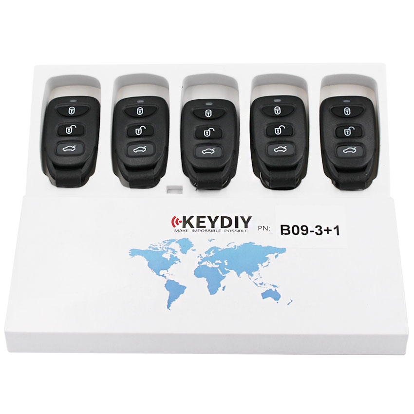KEYDIY B series B09-3+1 button universal remote control 5pcs/lot  for KD-X2 mini KD
