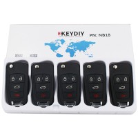 KEYDIY NB series NB18  3+1 button universal remote control 5pcs/lot  for KD-X2 mini KD