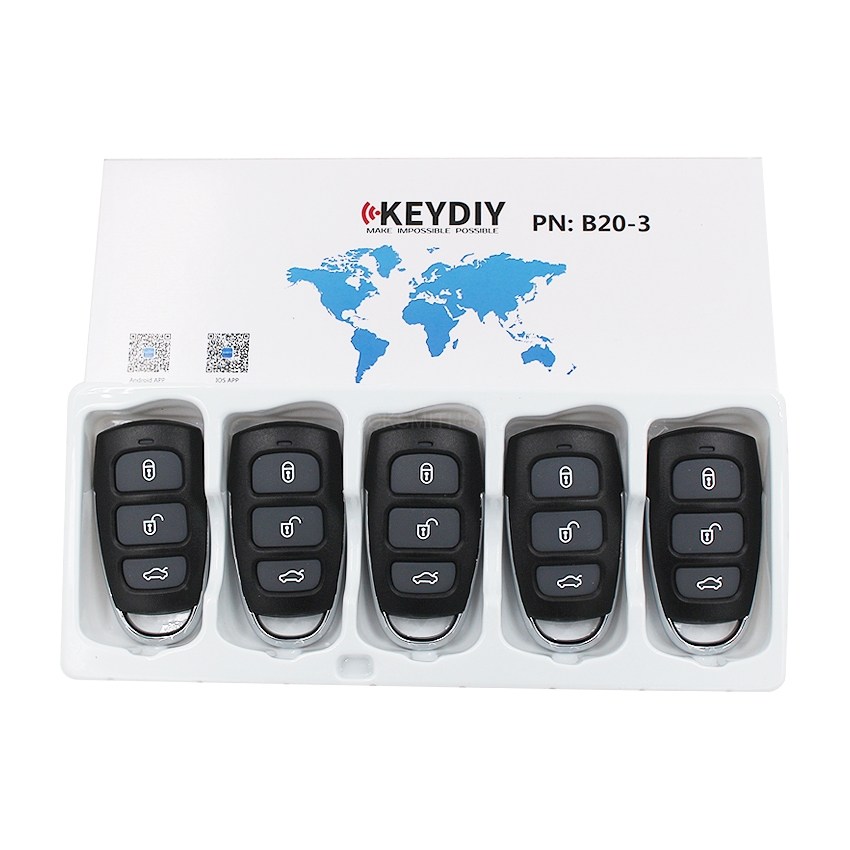 KEYDIY B series B20  3 button universal remote control 5pcs/lot  for KD-X2 mini KD for KIA style