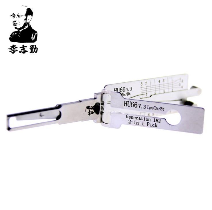 ORIGINAL LISHI HU66 2-in-1 LockPick And Decoder For VW/Audi free shipping by china post