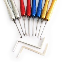 LOCKSMITHOBD HUK Conjunto de picaretas coloridas 8 em 1 conjunto ferramentas de reparo de serralheiro para serralheiro profissional frete grátis pelo correio da china