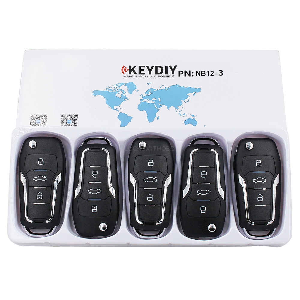 KEYDIY NB series NB12  3 button universal remote control 5pcs/lot  for KD-X2 mini KD