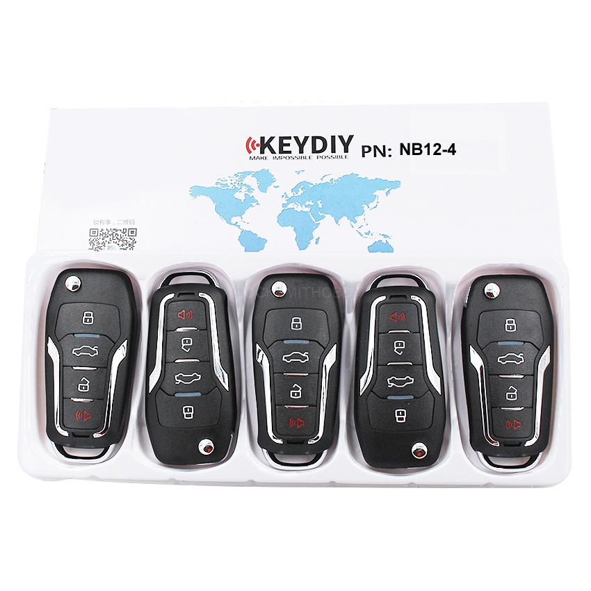 KEYDIY NB series NB12  3+1 button universal remote control 5pcs/lot  for KD-X2 mini KD