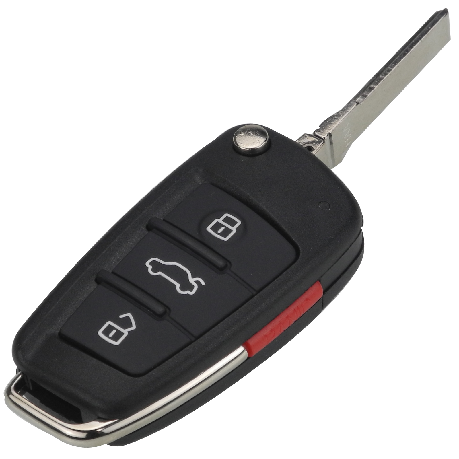 LOCKSMITHOBD 10 ШТ./ЛОТ Автомобіль, 4 кнопки, складний дистанційний відкидний чохол для ключів від автомобіля, брелок для Audi A2 A3 A4 A6 A6L A8 Q7 TT, заміна брелока OEM
