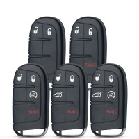 LOCKSMITHOBD 10PCS/LOT Car Key Shell For Chrysler Dodge Journey ，2/3/4/5 Buttons Smart Remote Keyless  OEM