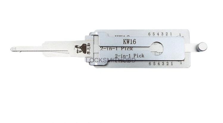 ORIGINAL NEW LISHI KW16  2-in-1 LockPick And Decoder For Kawasaki Motorcycle free shipping by china post