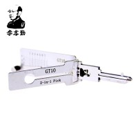 ORIGINAL LISHI GT10 2-in-1 LockPick And Decoder For IVECO  free shipping by china post