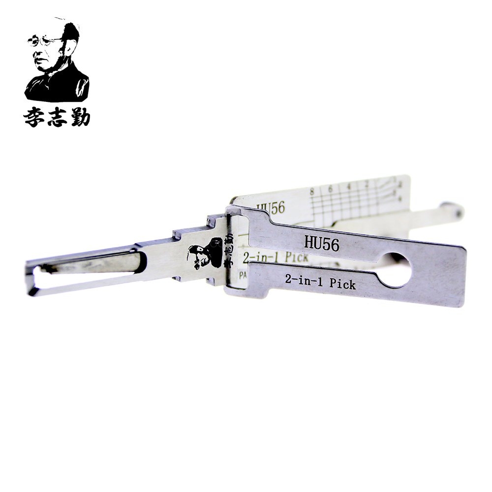 LOCKSMITHOBD Discount LISHI HU56 2-in-1 LockPick And Decoder For old volvo free shipping by china post NO BOX