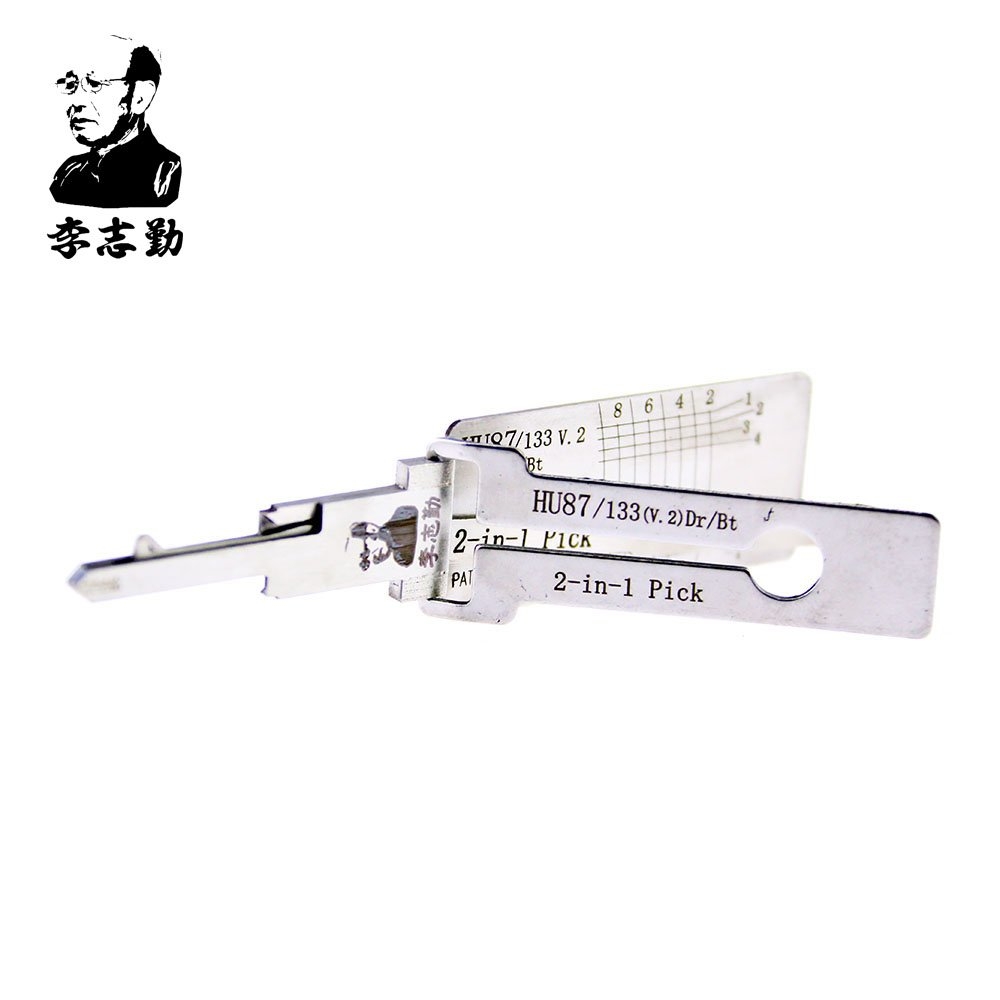 LOCKSMITHOBD Discount LISHI HU87 2-in-1 LockPick And Decoder For SUZUKI free shipping by china post NO BOX