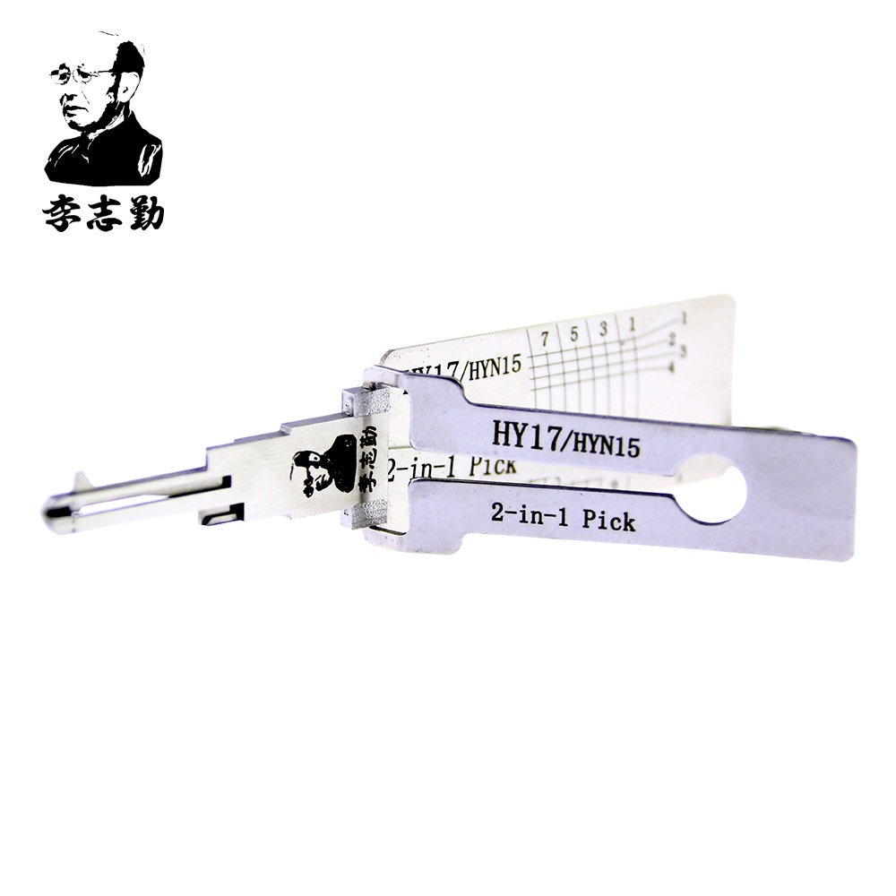 LOCKSMITHOBD Discount LISHI HY17/HYN15 2-in-1 LockPick And Decoder For KIA free shipping by china post  NO BOX