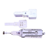 ORIGINAL LISHI NE78 2-in-1 LockPick And Decoder For Pegugeot406/407 free shipping by china post