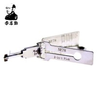 ORIGINAL LISHI NE78 2-in-1 LockPick And Decoder For Pegugeot406/407 free shipping by china post