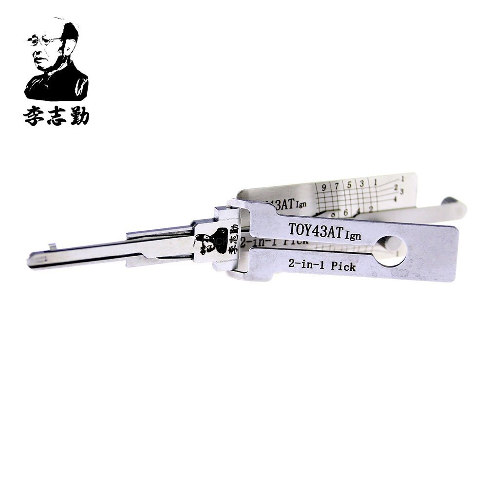 LOCKSMITHOBD Discount Lishi TOY43AT IGN 2in1 Decoder and Pick free shipping by China post NO BOX