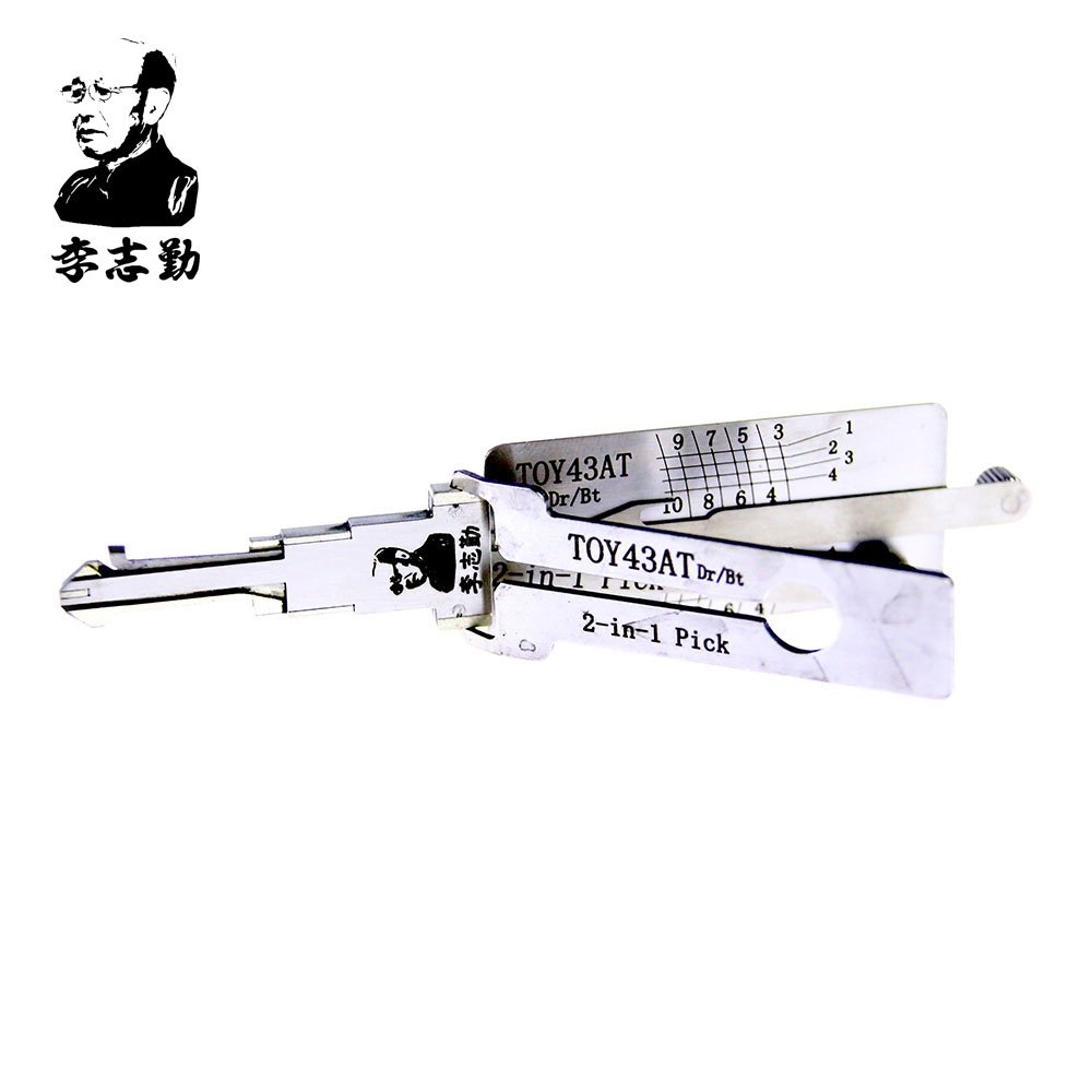 LOCKSMITHOBD Discount LISHI TOY43AT  2-in-1 LockPick And Decoder For TOYOTA free shipping by china post NO BOX