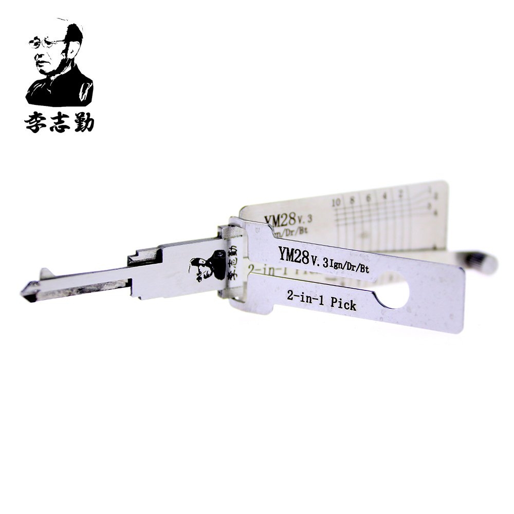 ORIGINAL LISHI YM28 2-in-1 LockPick And Decoder For VAUXHALL / OPEL car free shipping by china post