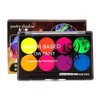 8 Color Facial Painted Fluorescence FOR Halloween Stage Makeup