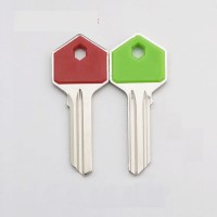 50 шт./лот, цветная шестиугольная заготовка для ключей для Ye Lao, guli, твердый шариковый замок, ключ от дома, универсальная заготовка для ключей