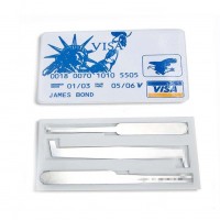 LOCKSMITHOBD Hot sale 4in1set Convinient door lockpick tool as a Bank visa card Free Shipping By China Post