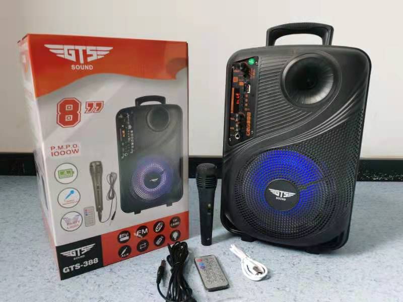 388S Bluetooth Wireless Portable Party Speaker 6.5″ 800w Karaoke Sound Box