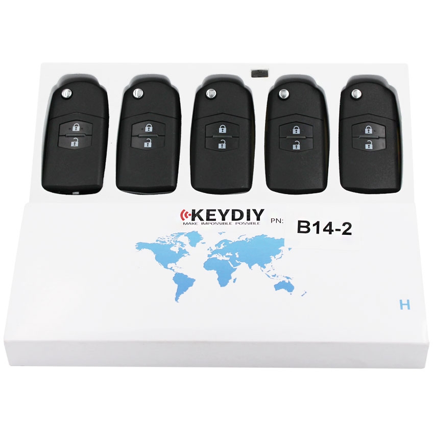 KEYDIY B series B14  2 button universal remote control 5pcs/lot  for KD-X2 mini KD For Mazda style