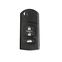 LOCKSMITHOBD 10PCS/LOT Xhorse VVDI Universal Wired Flip Remote 3 Buttons Mazda Type XKMA00EN