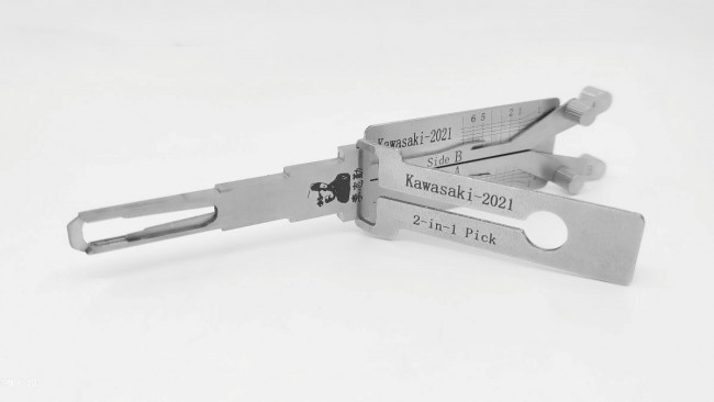 Original Lishi 2in1 tools Kawasaki (KAWASAKI-2021) 2-in-1 tool – by Original Lishi