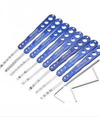 LOCKSMITHOBD Honest 9in1set Dimple lockPick Rakes for Dimple lock free shipping by China post